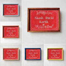 Load image into Gallery viewer, Printed Framed Name plate - Chaya - rangreli
