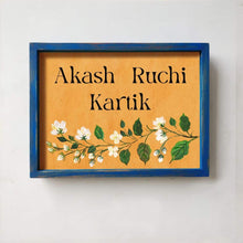 Load image into Gallery viewer, Handpainted Customized Name Plate -  Mogra - rangreli
