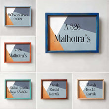Load image into Gallery viewer, Printed Framed Name plate - Geometry - rangreli
