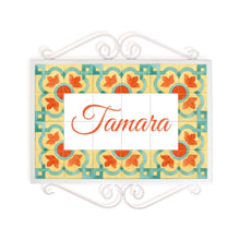 Load image into Gallery viewer, Hand Painted Metal Frame Name plate - Heritage - rangreli

