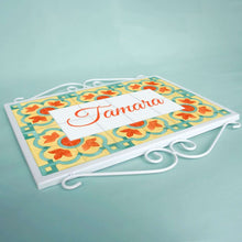 Load image into Gallery viewer, Hand Painted Metal Frame Name plate - Heritage - rangreli
