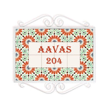 Load image into Gallery viewer, Hand Painted Metal Frame Name plate - Regal - rangreli
