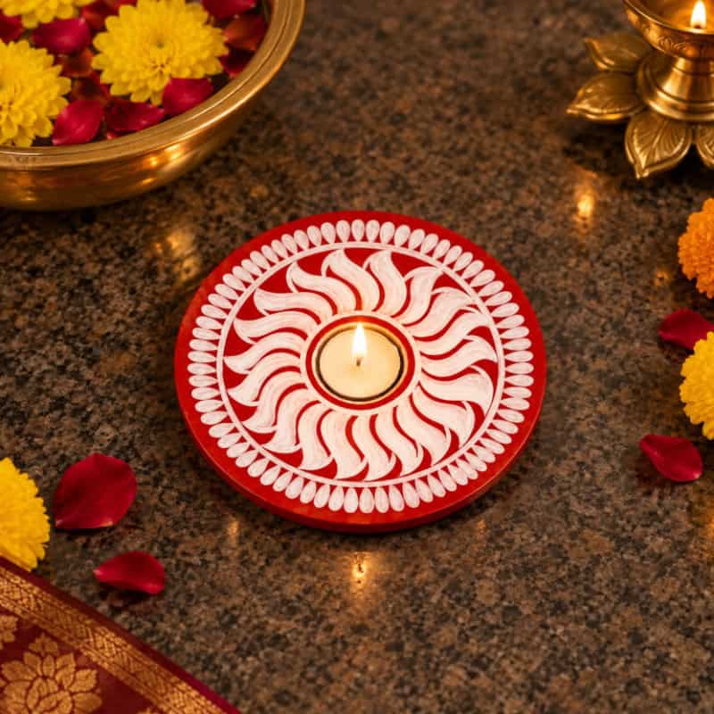 Chakra tealight holder