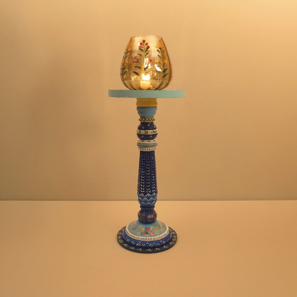 Nayra - Wooden Candle Stand