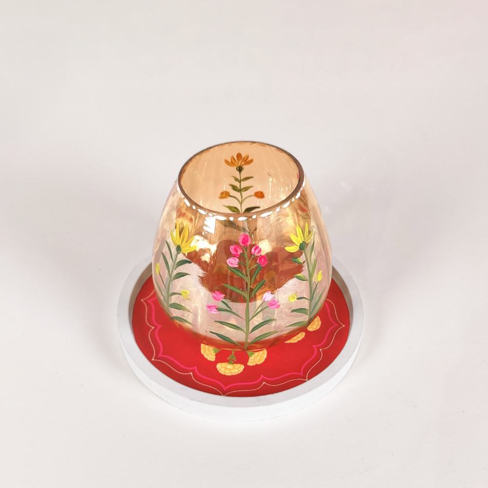 Meher- Wooden Candle Stand