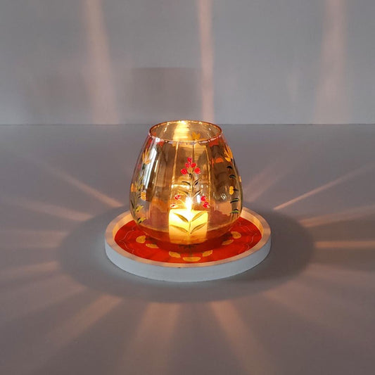 Meher- Wooden Candle Stand