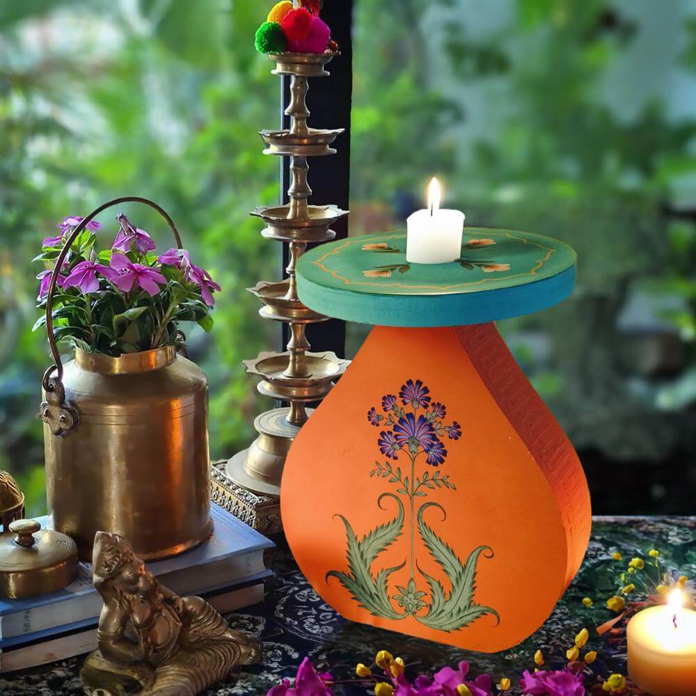 Antara - Wooden Candle Stand