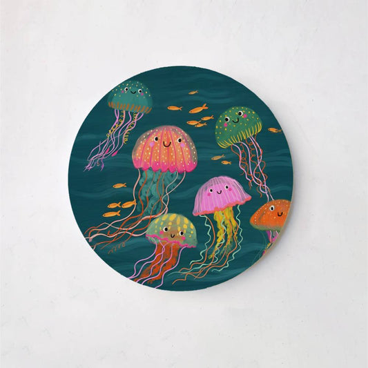 Colourful Jellyfish – Wall Art