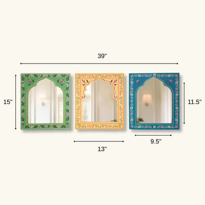 Rang Mahal Arch Mirror Set