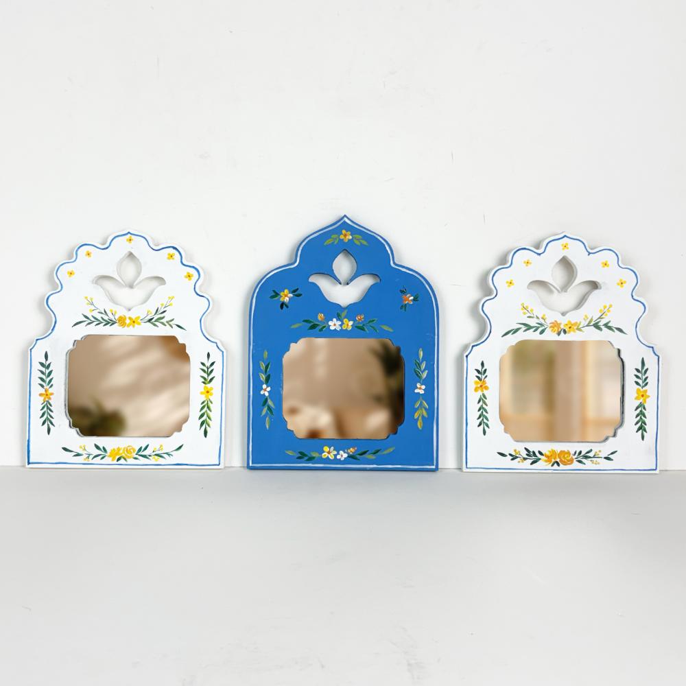 Indigo Mirror Set