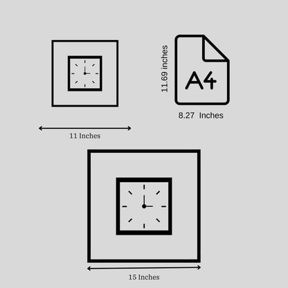 Rhythm in Form – Geometric Time Wall Clock