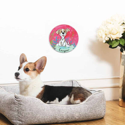 Handpainted Character Table Art -Goofy dog - rangreli