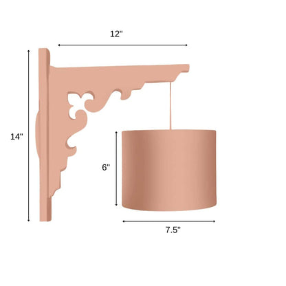 Blue Courtyard Bloom Floral Wall Lamp