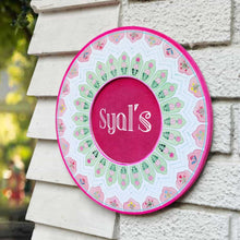 Load image into Gallery viewer, Printed Customized Name plate -  Peach and Green

