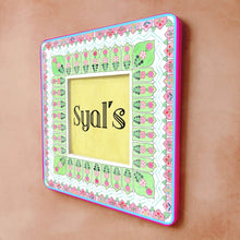 Load image into Gallery viewer, Printed Customized Name plate -  Peach and Green

