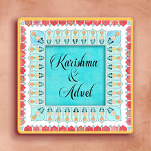 Load image into Gallery viewer, Printed Customized Name plate -  Teal and Red - rangreli
