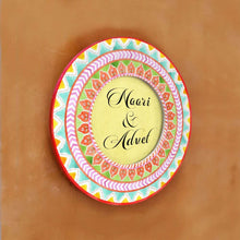 Load image into Gallery viewer, Printed Customized Name plate -  Orange and Teal
