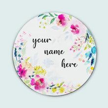 Load image into Gallery viewer, Customized Name Plate - White Garden Floral - rangreliart
