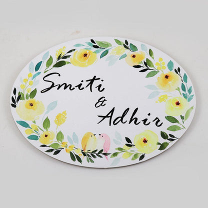 Customized Name Plate - Band Floral - rangreliart