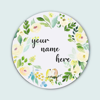 Customized Name Plate - Band Floral - rangreliart