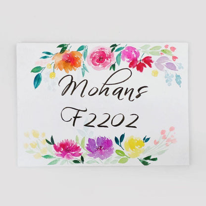 Customized Name Plate - Bliss Floral - rangreliart