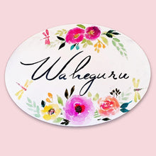 Load image into Gallery viewer, Customized Name Plate - Dual Band Floral - rangreliart
