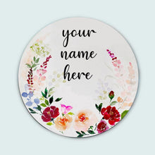 Load image into Gallery viewer, Customized Name Plate - Bottom Floral Name Plate - rangreliart
