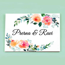 Load image into Gallery viewer, Handpainted Customized Name Plate - Garden Floral - rangreli
