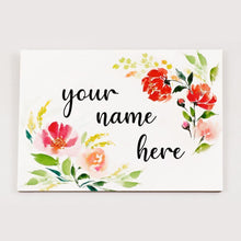 Load image into Gallery viewer, Customized Name Plate - Rose Floral Name Plate - rangreliart
