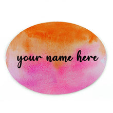 Load image into Gallery viewer, Customized Name Plate - Red and Orange Dual Ombre - rangreliart
