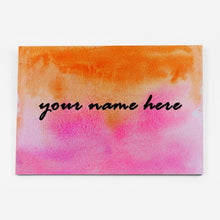 Load image into Gallery viewer, Handpainted Customized Name Plate - Red and Orange Dual Ombre
