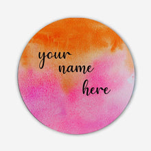 Load image into Gallery viewer, Handpainted Customized Name Plate - Red and Orange Dual Ombre
