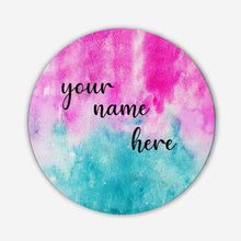 Load image into Gallery viewer, Customized Name Plate - Teal and Pink Dual Ombre - rangreliart
