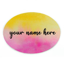 Load image into Gallery viewer, Customized Name Plate - Pink and Yellow Dual Ombre - rangreliart
