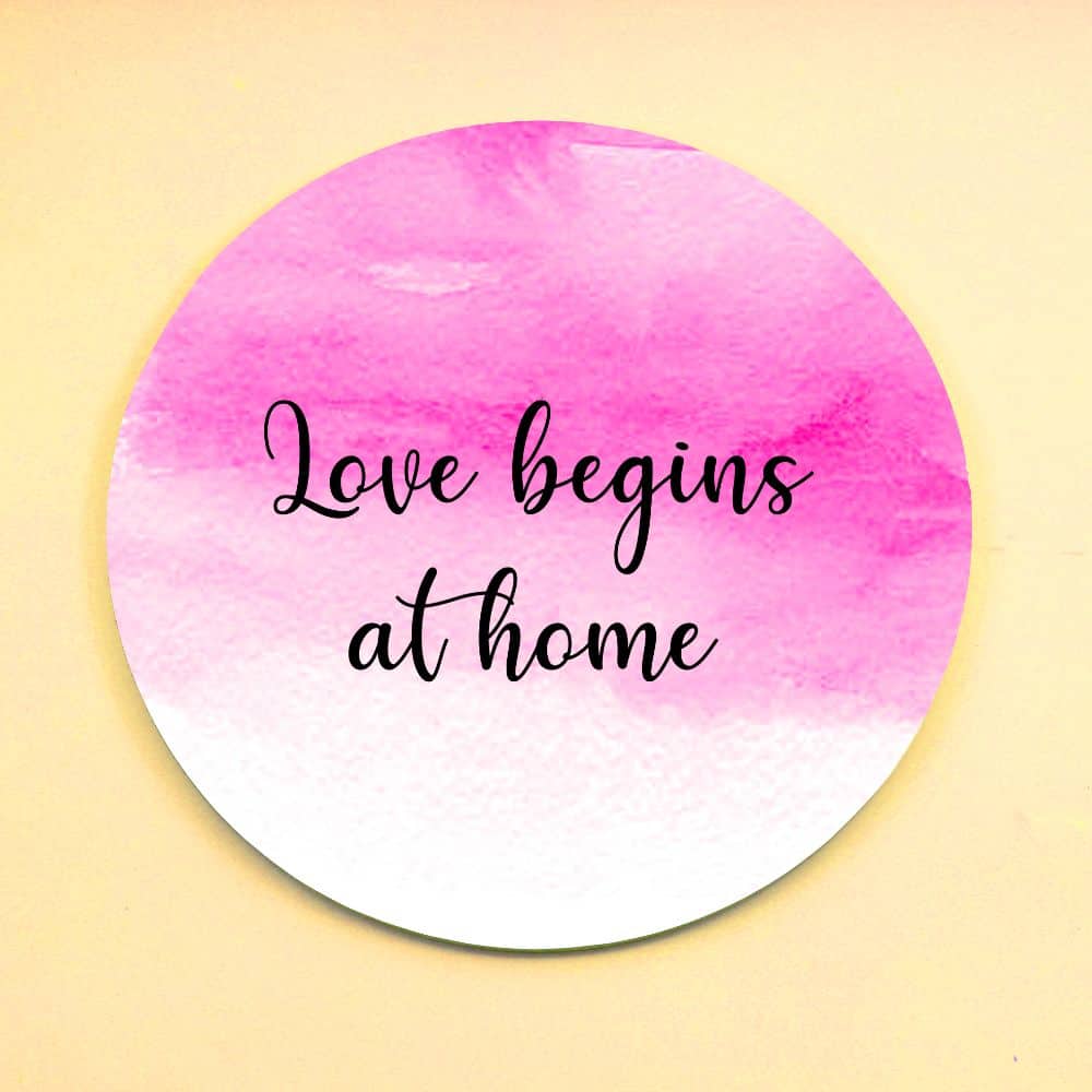 Handpainted Customized Name Plate - Pink Ombre - rangreli
