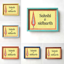 Load image into Gallery viewer, Printed Framed Name plate -  Pankh - rangreli
