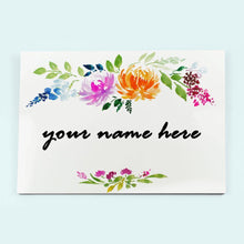Load image into Gallery viewer, Customized Name Plate - Corner Bouquet Name Plate - rangreliart
