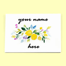 Load image into Gallery viewer, Customized Name Plate - Lemon Name plate - rangreliart
