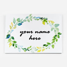 Load image into Gallery viewer, Customized Name Plate - Floral Sheath Name Plate - rangreliart
