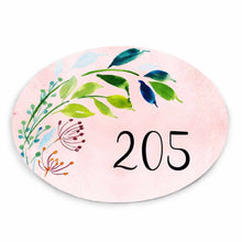 Load image into Gallery viewer, Handpainted Customized Name plate - Corner Foliage Name plate
