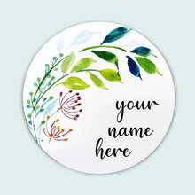 Load image into Gallery viewer, Customized Name plate - Corner Foliage Name plate - rangreliart
