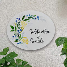 Load image into Gallery viewer, Handpainted Customized Name Plate - Corner Berry Name Plate - rangreli
