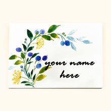 Load image into Gallery viewer, Customized Name Plate - Corner Berry Name Plate - rangreliart
