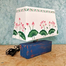 Load image into Gallery viewer, Rectangle Table Lamp - Lotus and buds Lamp
