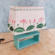 Load image into Gallery viewer, Rectangle Table Lamp - Lotus and buds Lamp
