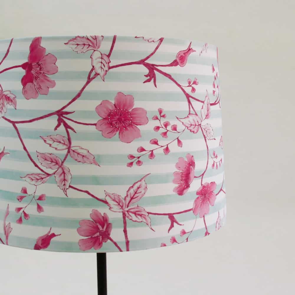 Drum Table Lamp  - Cherry Blossom - rangreli