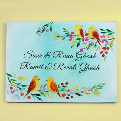 floral hand painted name plates for gifting