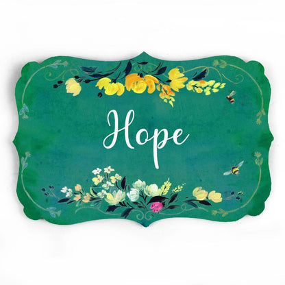 victorian hand painted name plate