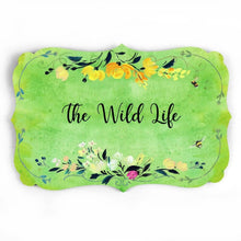 Load image into Gallery viewer, victorian floral name plate
