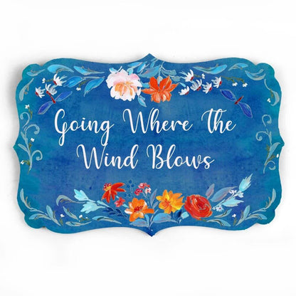 floral name plate for homes